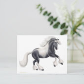 Carte postale de cheval Gypsy Vanner (Debout devant)