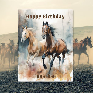 Carte postale de cheval sauvage occidental
