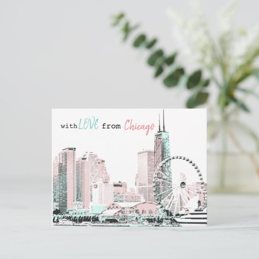 Carte postale de Chicago (Debout devant)