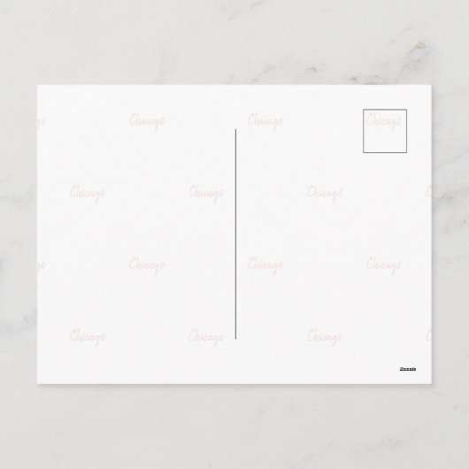 Carte postale de Chicago (Dos)