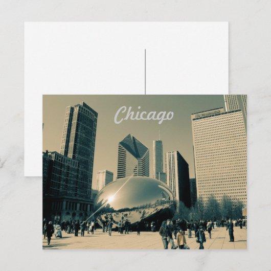 Carte postale de Chicago (Devant / Derrière)