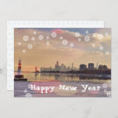 Carte postale de Chicago Happy New Year (Devant / Derrière)
