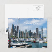 Carte postale de Chicago Harbor Thinking Of You (Devant / Derrière)