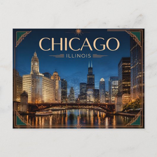 Carte postale de Chicago Illinois (Devant)
