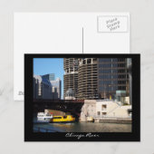 Carte postale de Chicago River (Devant / Derrière)