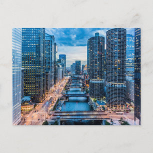 Carte postale de Chicago River