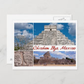 Carte postale de Chichen Itza, Mexique (Devant / Derrière)