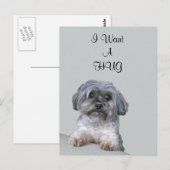 Carte postale de chien de serpent (Devant / Derrière)