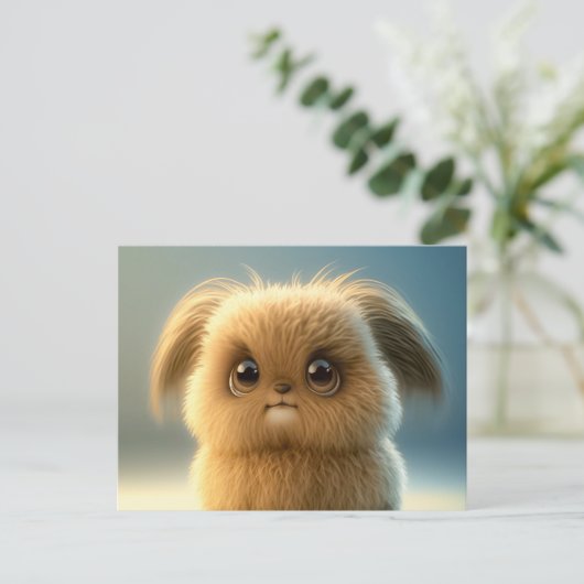 Carte postale de chien mou (Debout devant)