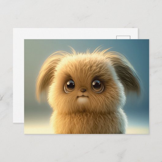 Carte postale de chien mou (Devant / Derrière)