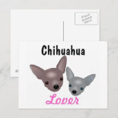 Carte postale de Chihuahua Lover (Devant / Derrière)