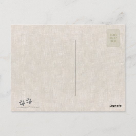 Carte postale de chiots doux (Dos)