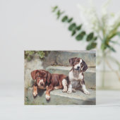 Carte postale de chiots vintage (Debout devant)