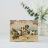 Carte postale de chiots vintage (Debout devant)