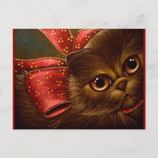CARTE POSTALE DE CHOCOLATE PERSIAN CAT (Devant)