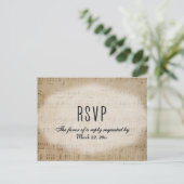 Carte postale de choix de dîner RSVP de partitions (Debout devant)