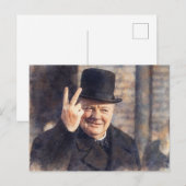 Carte postale de Churchill (Devant / Derrière)