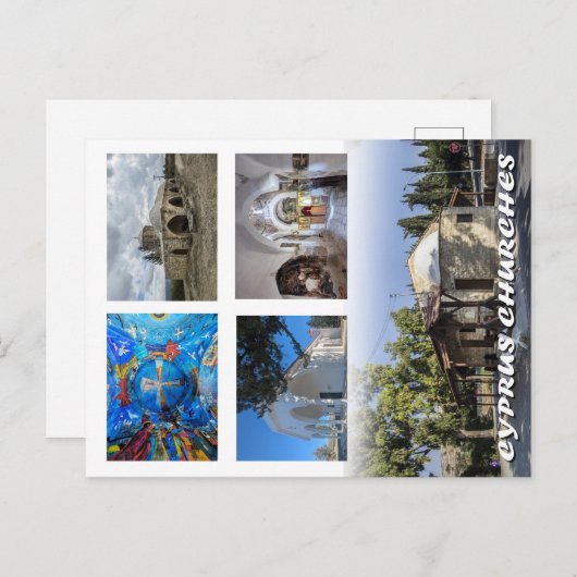 Carte postale de Chypre (Devant / Derrière)