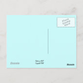 Carte postale de cire de cèdre (Dos)