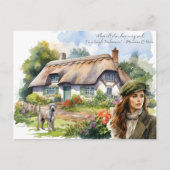 Carte postale de citation de femme irlandaise cour (Devant)