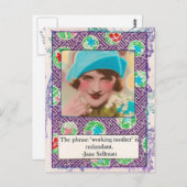 Carte postale de citation de maternité de Jane (Devant / Derrière)