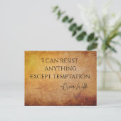 Carte postale de citation d'Oscar Wilde (Debout devant)