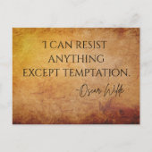 Carte postale de citation d'Oscar Wilde (Devant)