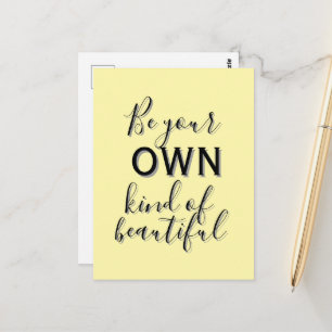 Carte postale de citation inspirante – Soyez votre