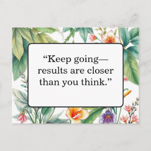 Carte postale de citation motivante
