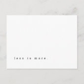 Carte postale de citation motivationnelle Moins c' (Devant)