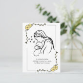 Carte postale de citation sur l'amour maternel (Debout devant)