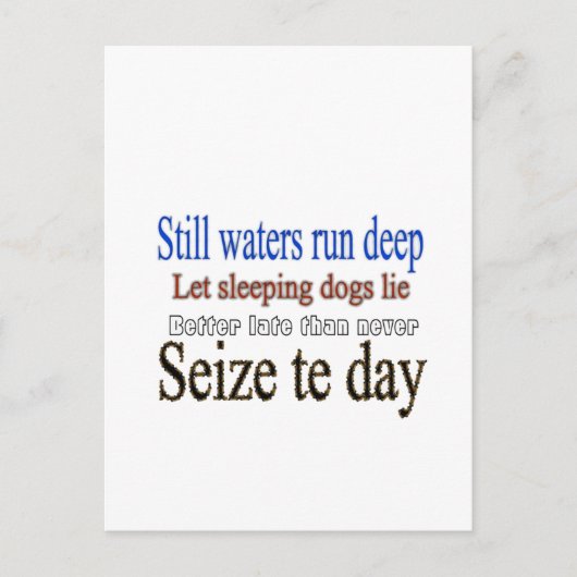 Carte postale de citations célèbres (Devant)