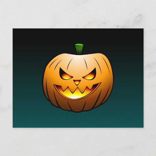 Carte postale de citrouille d'Halloween (Devant)