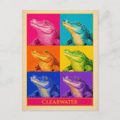 Carte postale de Clearwater Floride Alligator Vint (Devant)