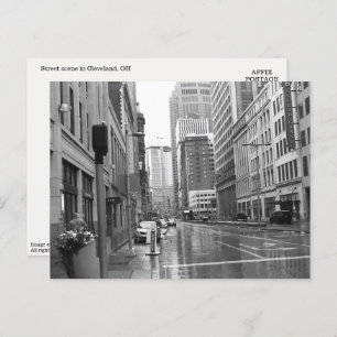 Carte postale de Cleveland, OH Downtown Scene