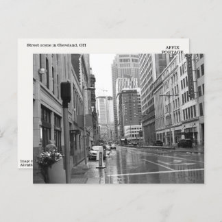 Carte postale de Cleveland, OH Downtown Scene
