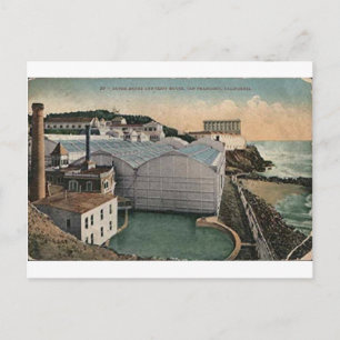 Carte postale de Cliff House vintage Sutro Bains