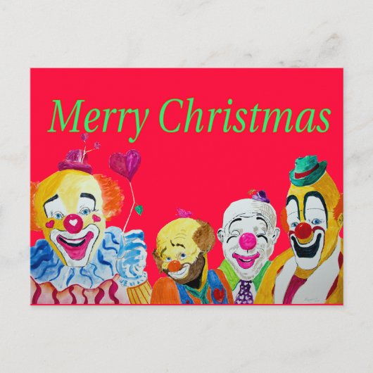 Carte postale de Clown Christmas (Devant)