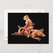 Carte postale de clown insensé (Devant / Derrière)