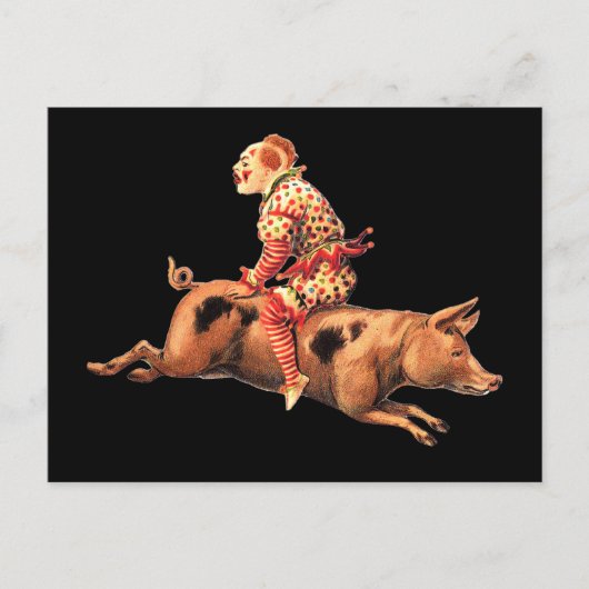 Carte postale de clown insensé (Devant)