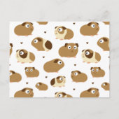 Carte postale de cochons d'Inde mignons (Devant)