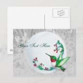 Carte postale de colibri à gorge rubis (Devant / Derrière)