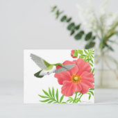 Carte postale de colibri Ruby Throsé (Debout devant)