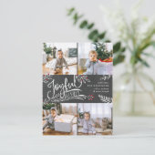 Carte postale de collage de photos de vacances ave (Debout devant)