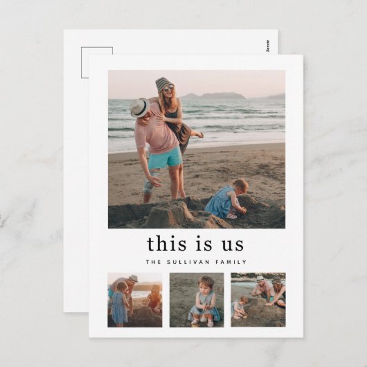 Carte postale de collage de photos de vacances C'e (Devant / Derrière)