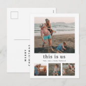 Carte postale de collage de photos de vacances Thi (Devant / Derrière)