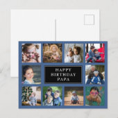 Carte postale de collage photo d'anniversaire amus (Devant / Derrière)