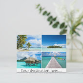 Carte postale de collage photo de voyage personnal (Debout devant)