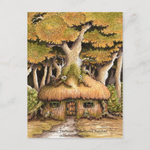 Carte postale de collection 'Enchanted Treehouse'