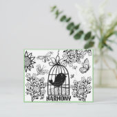 Carte postale de coloration Harmony (Debout devant)